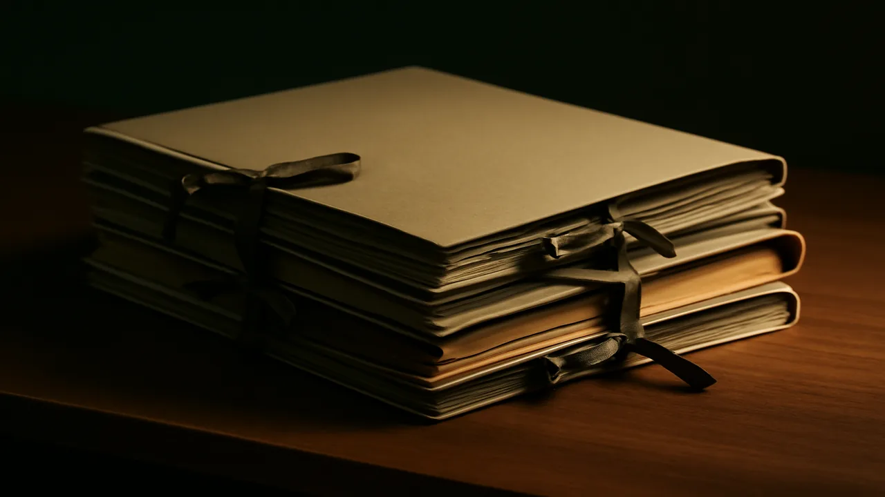 handwritten notes with red and green ink annotations on a review checklist