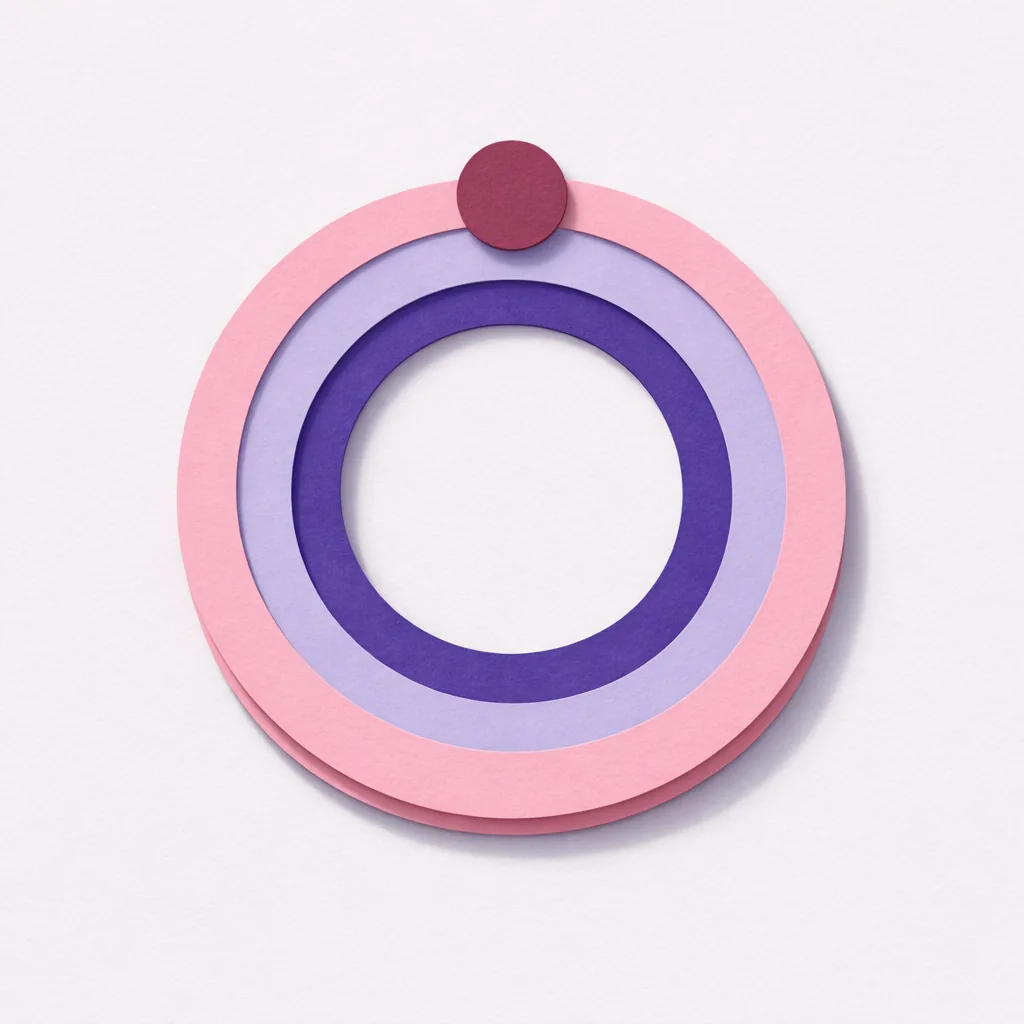 Paper cut concentric ring loop illustrating a casino wagering rollover cycle