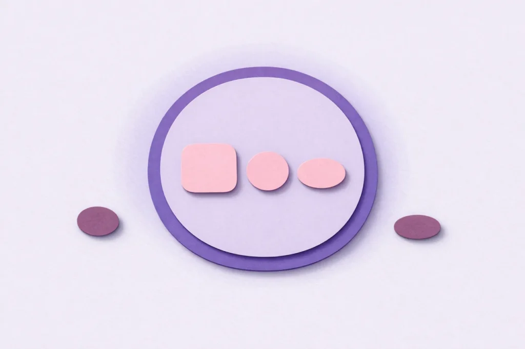 Paper cut circular boundary with shapes inside and outside representing GAMSTOP scope of coverage
